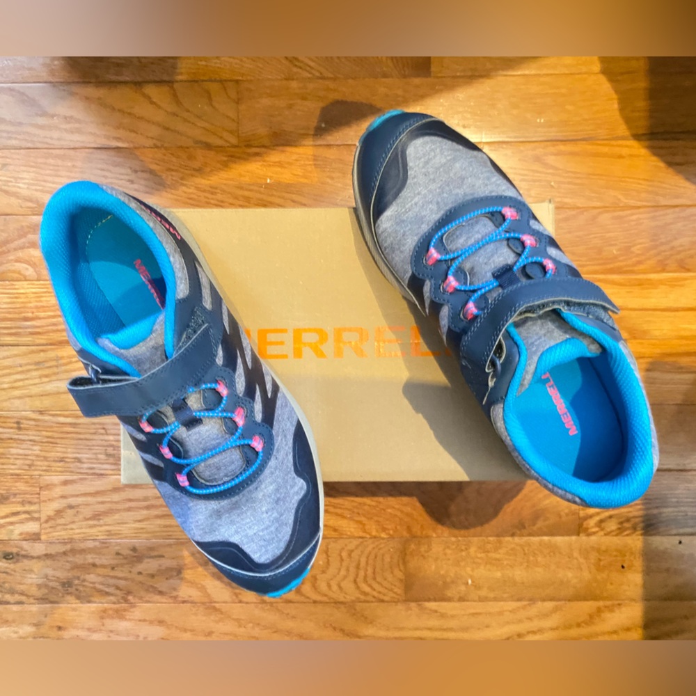 Merrell Blue and Gray Athletic Shoes